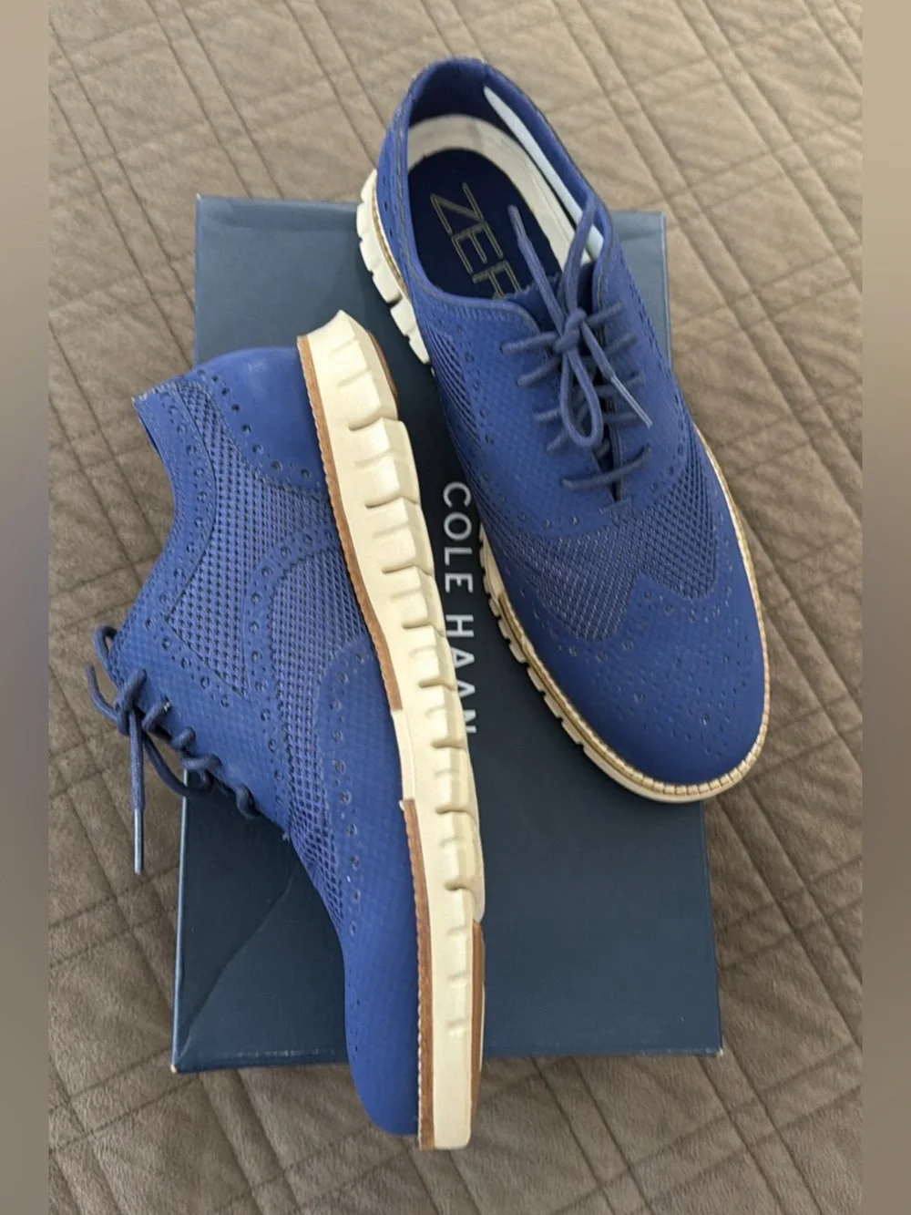 Cole Haan ZERØGRAND No Stitch Wingtip Oxford Size 9